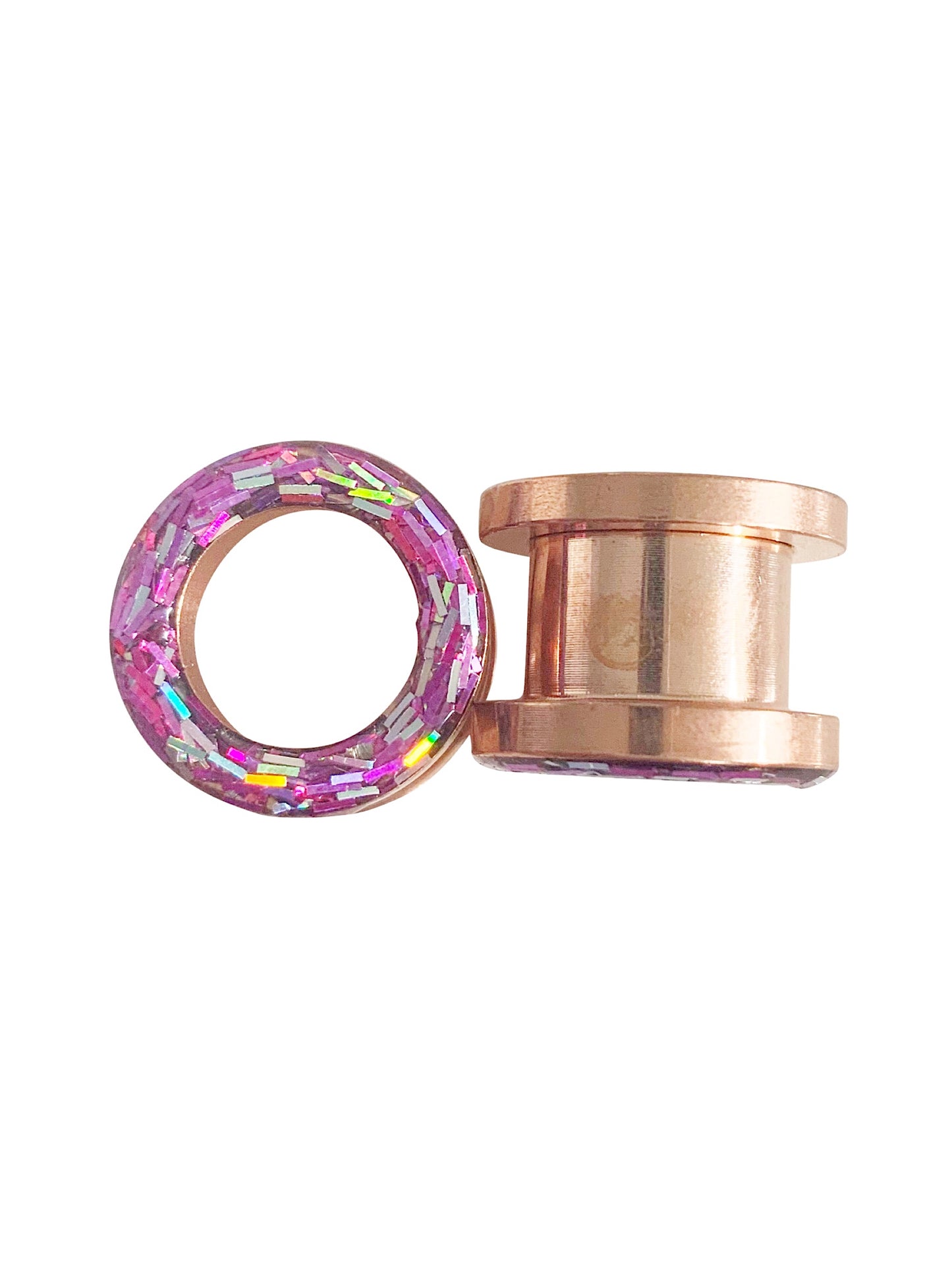 Tunnel Iridescent Confetti Collection 6 Set of Plugs