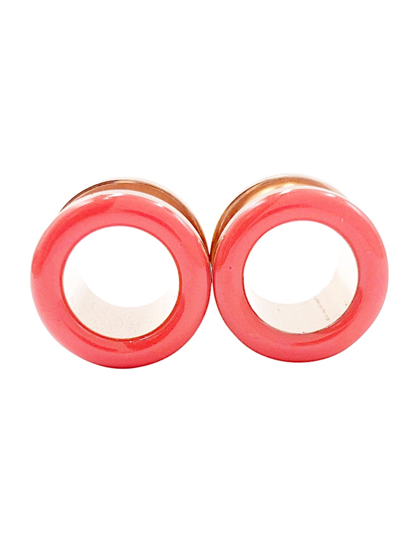 Coral Gloss Tunnel Plugs