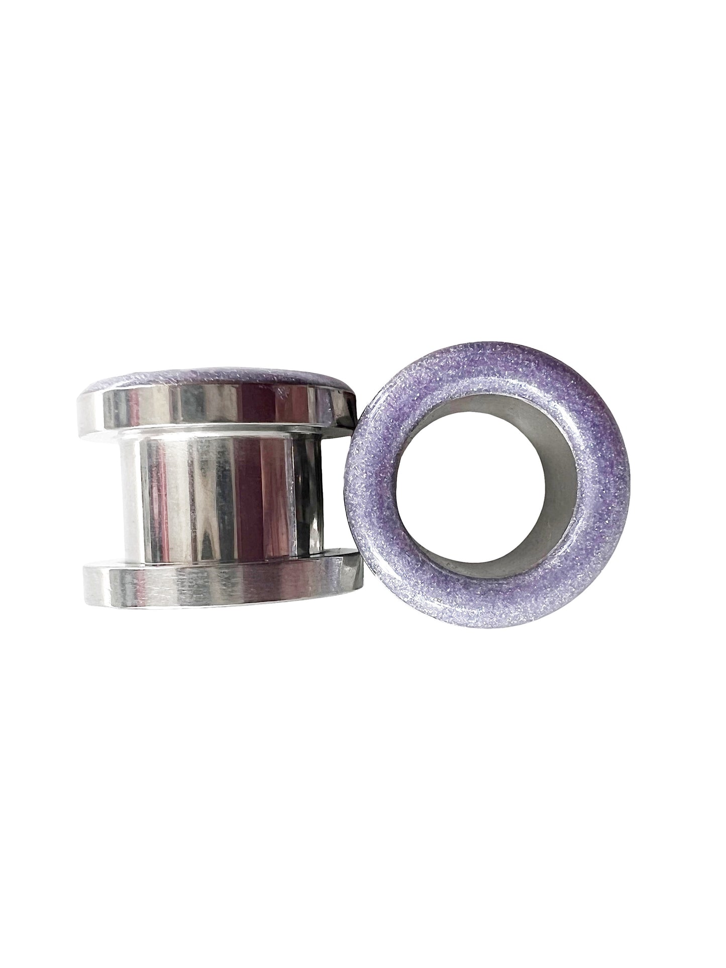 Pastel Purple Shimmer Tunnel Plugs
