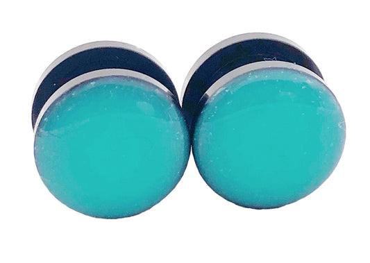 Vibrant Blue Shimmer Gloss Plugs - Defiant Jewelry