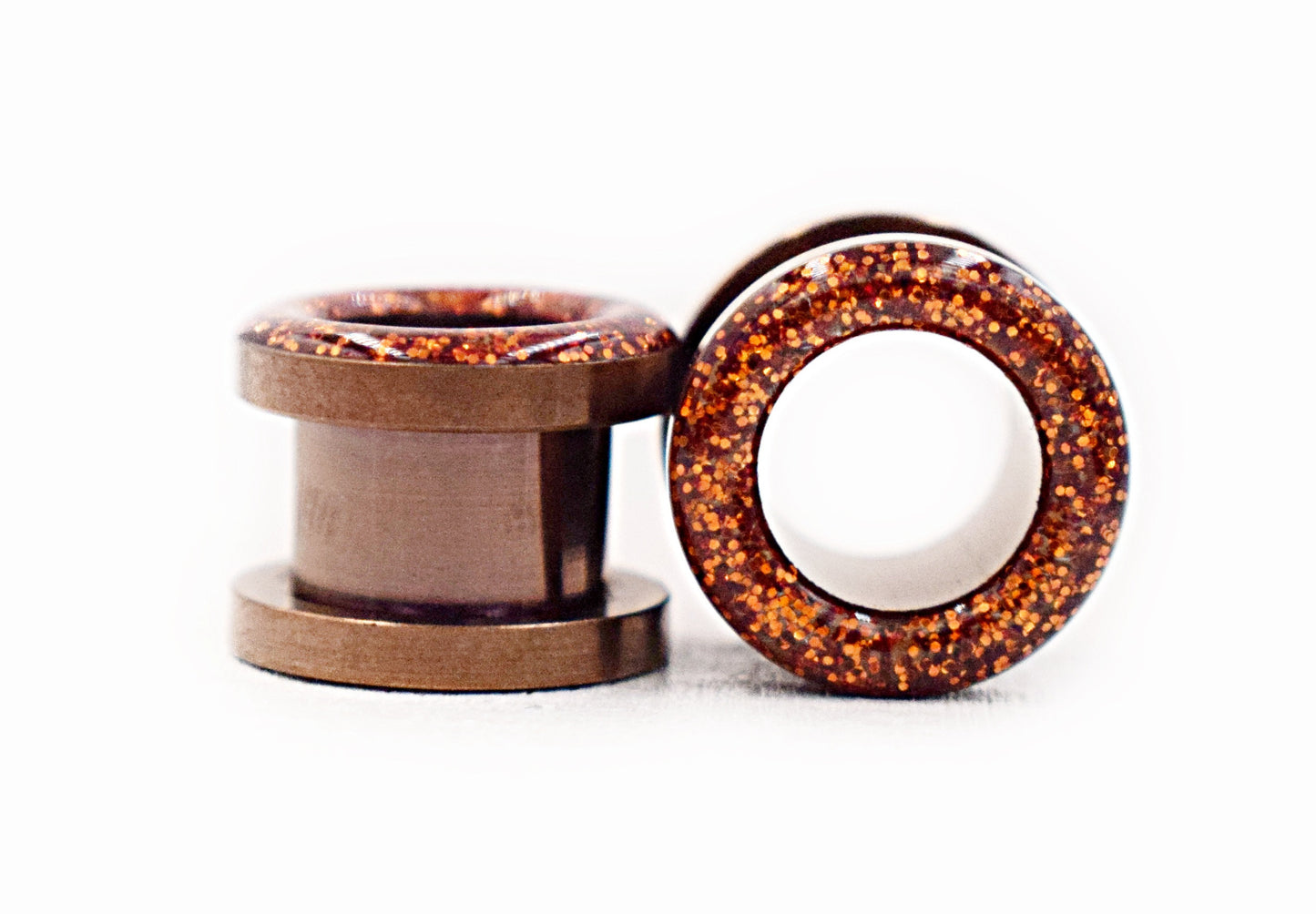 Copper Sparkle Tunnel Plugs - Defiant Jewelry